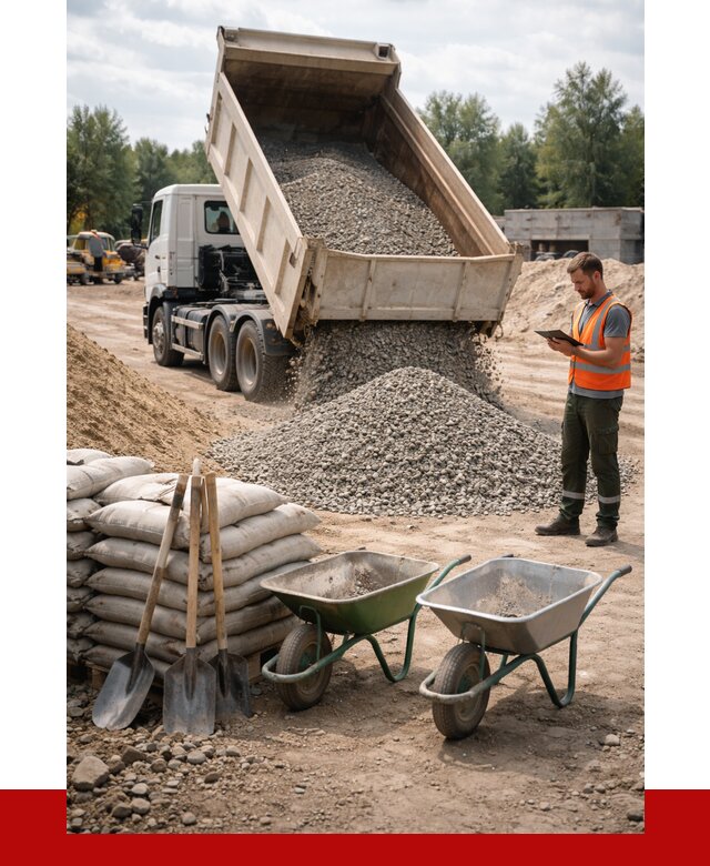 Доставка нерудных материалов в Устях-Джегуте от 1215 руб. | ПРОНЕРУДСтд