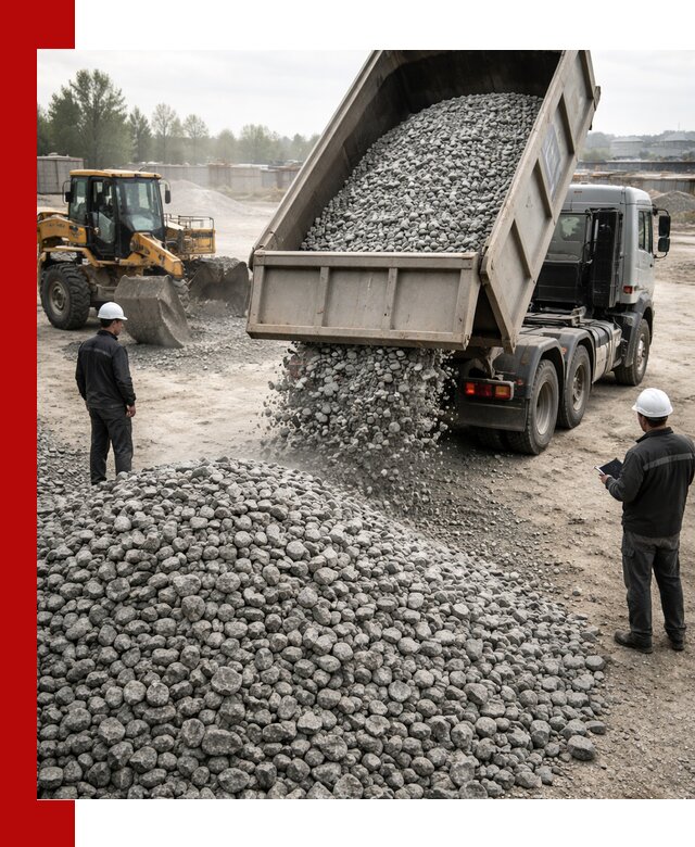 Доставка гранитного щебня фракции 20-40 в Устях-Джегуте