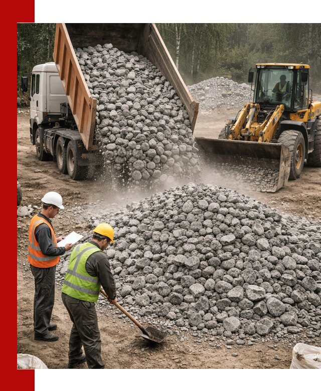 Гранитный щебень фракция 70-150 доставка в Устях-Джегуте