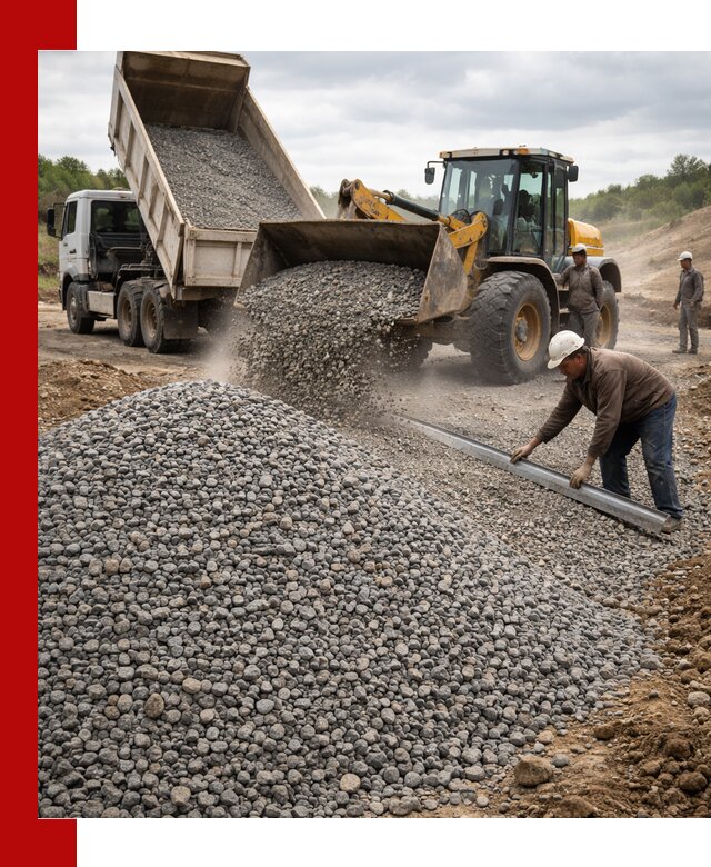 Гравийный щебень фракция 5-20 с доставкой в Устях-Джегуте