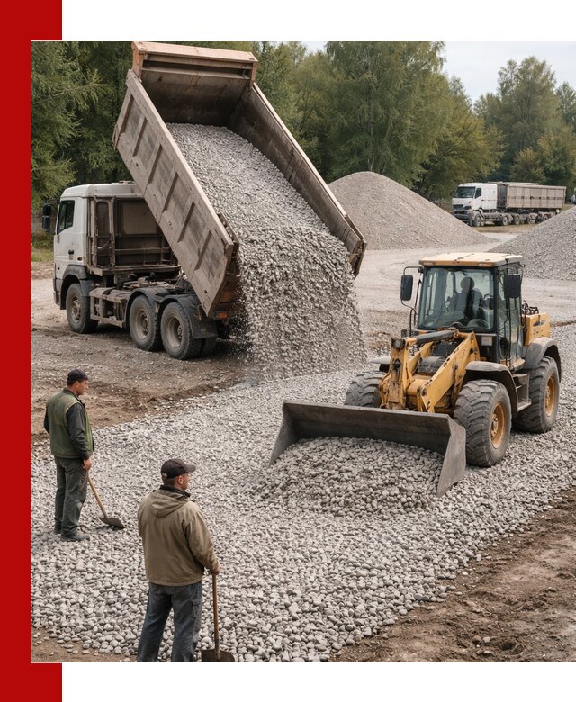 Купить гравийный щебень фракция 20-40 в Устях-Джегуте с доставкой