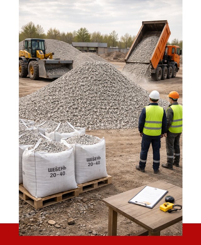 Известняковый щебень 20-40 в Устях-Джегуте от 2126 р. ПРОНЕРУДСтд