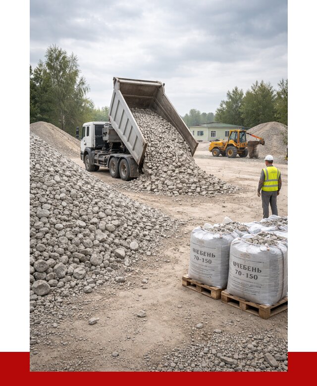 Известняковый щебень фракция 70-150 в Устях-Джегуте от 1265 р. | ПРОНЕРУДСтд