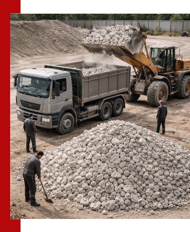 Известняковый щебень фракция 70–150 с доставкой в Устях-Джегуте