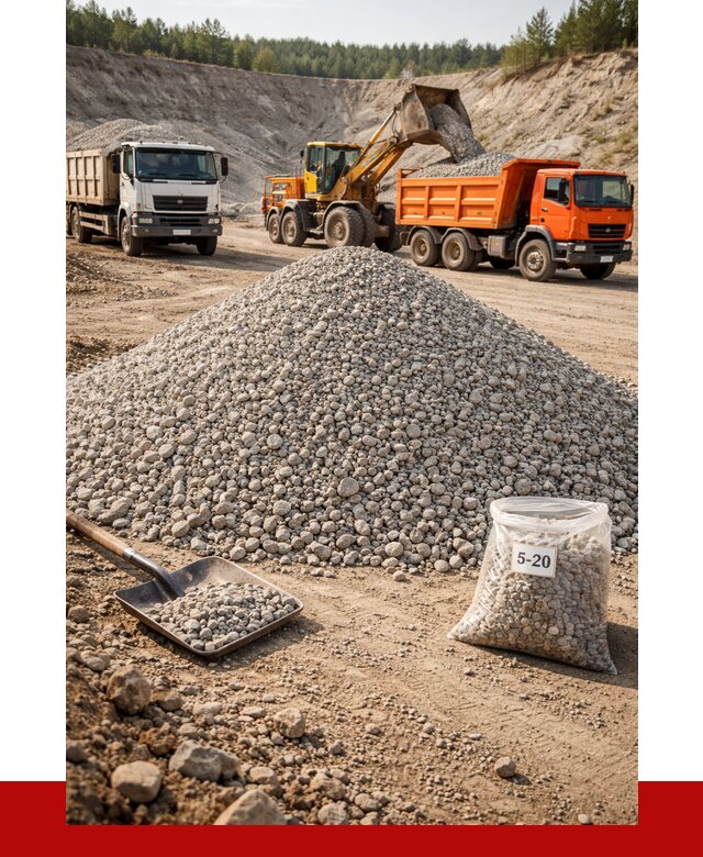 Доломитовый щебень фр. 5-20 в Устях-Джегуте от 4252 р. | ПРОНЕРУДСтд