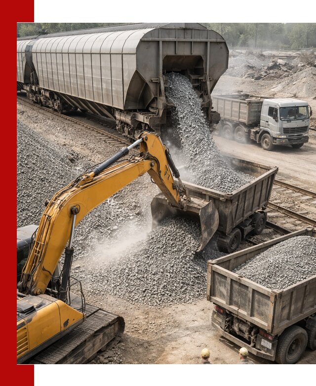 Доставка железнодорожного щебня в Устях-Джегуте крупными партиями быстрого отгруза