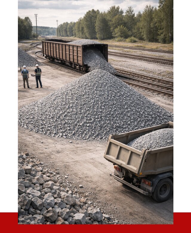 Железнодорожный щебень 20-60 в Устях-Джегуте от 1721 р. | ПРОНЕРУДСтд