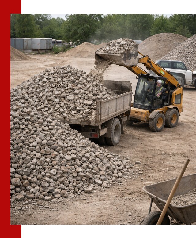 Доставка вторичного щебня в Устях-Джегуте для строительных работ