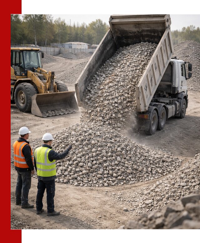 Вторичный щебень фракция 40–70 доставка в Устях-Джегуте