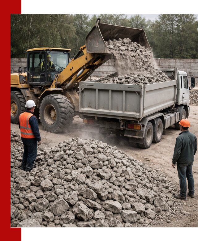 Вторичный щебень фракция 70–150 в Устях-Джегуте с доставкой