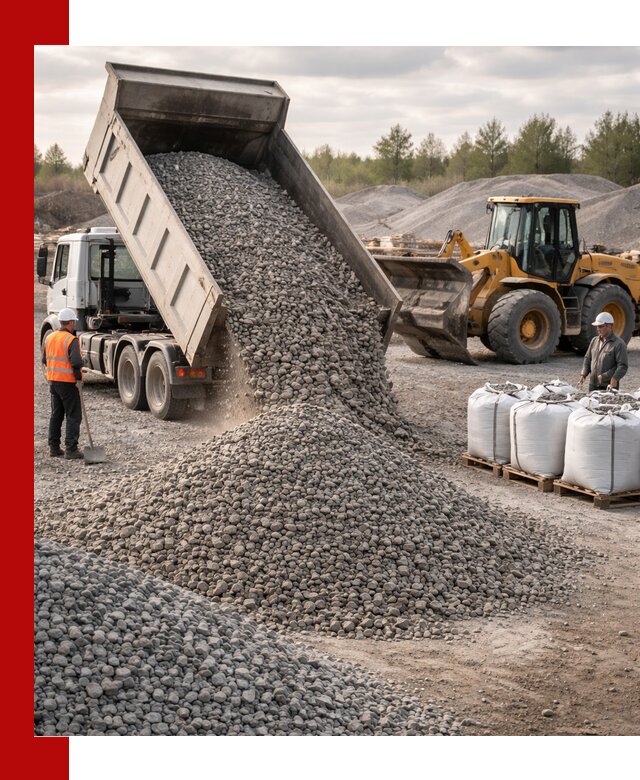 Бетонный щебень фракция 5–20 с доставкой в Устях-Джегуте