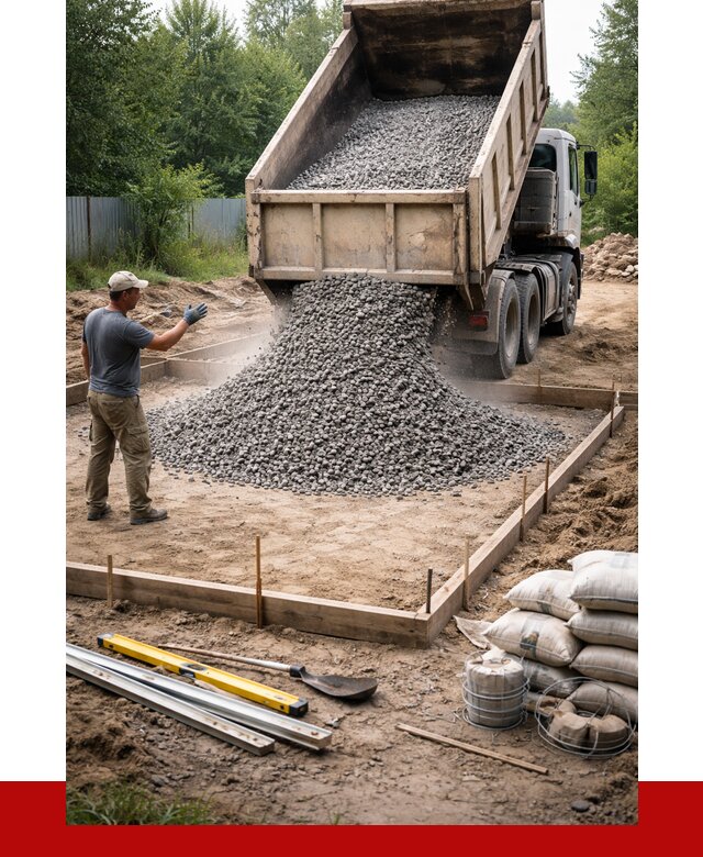 Купить щебень для фундамента в Устях-Джегуте от 4555 р. | ПРОНЕРУДСтд