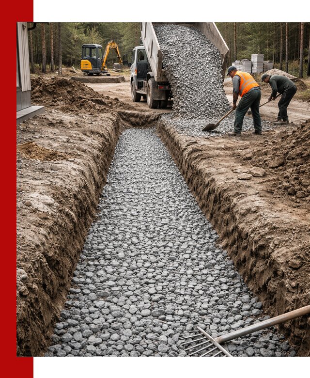 Щебень для дренажа с доставкой в Устях-Джегуте высокого качества