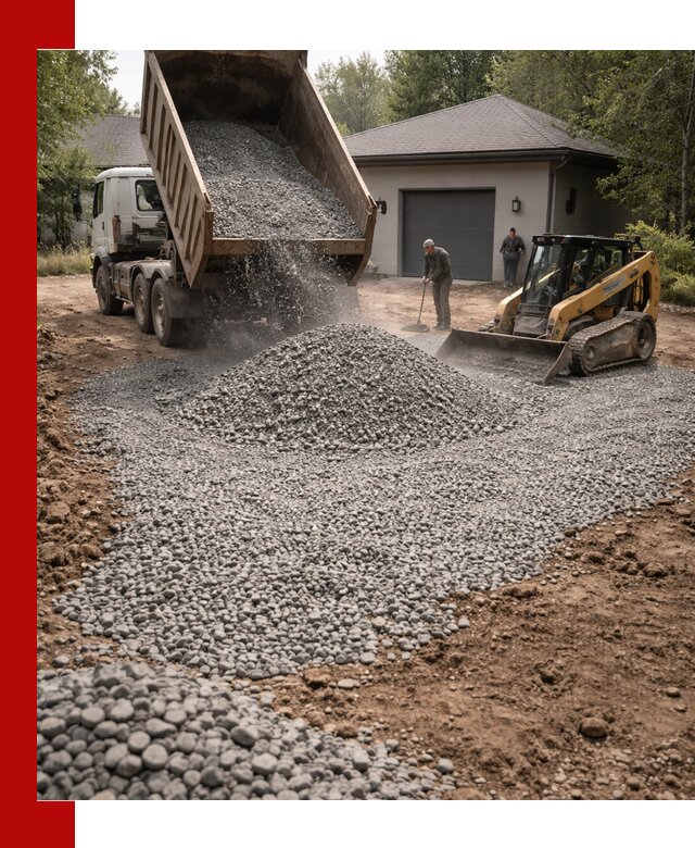 Щебень для парковки в Устях-Джегуте: доставка и укладка качественного материала