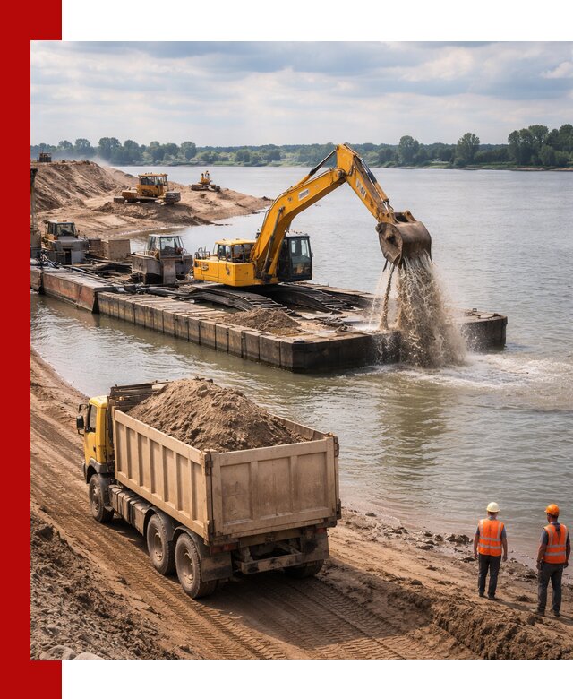 Намывной песок с доставкой в Устях-Джегуте оптом и в розницу