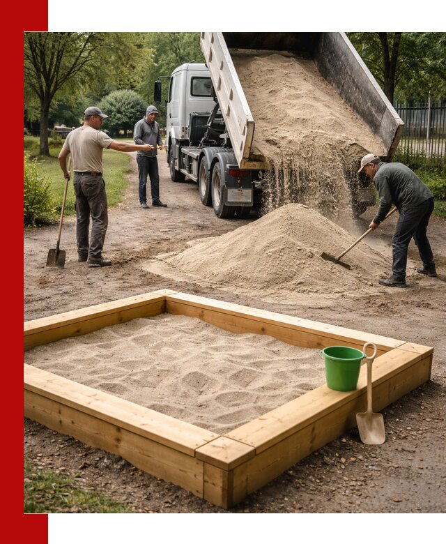 Песок для песочницы с доставкой в Устях-Джегуте недорого и чистый