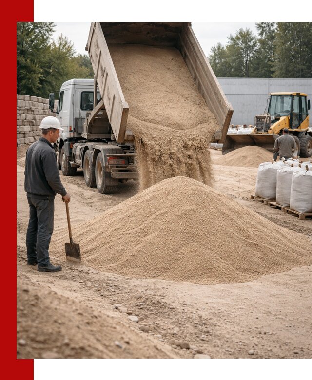 Кварцевый песок фракция 0–3 мм с доставкой в Устях-Джегуте