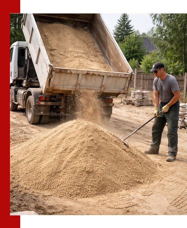 Доставка сухого песка самосвалами в Устях-Джегуте