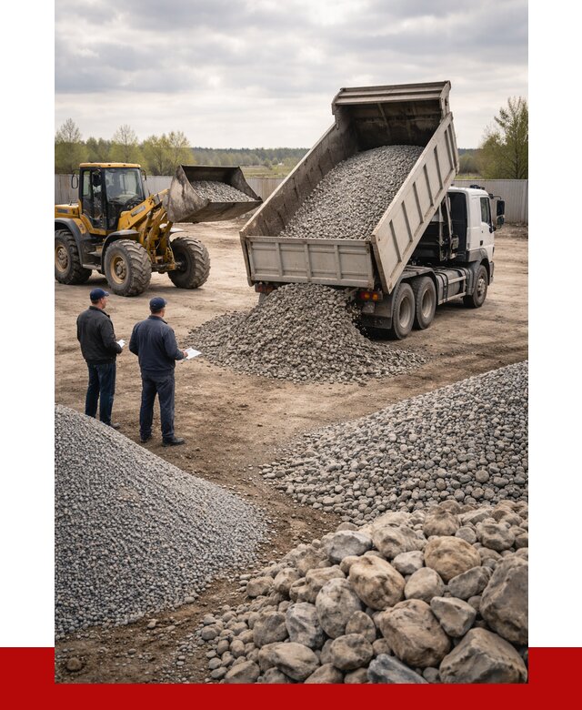 Гравий и камень с доставкой в Устях-Джегуте от 4252 р. - ПРОНЕРУДСтд