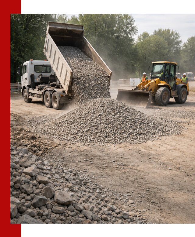 Гравий фракция 5–20 доставка в Устях-Джегуте оптом и в розницу