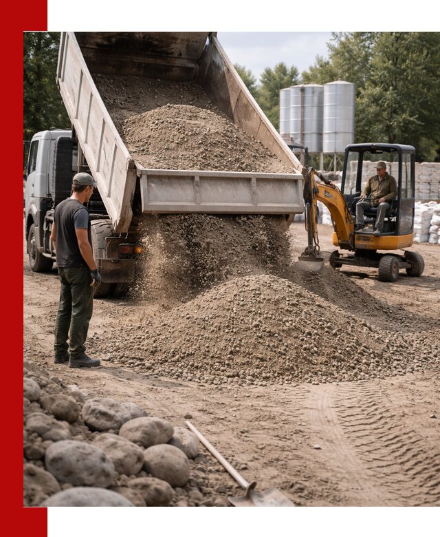 Доставка ПГС С3 в Устях-Джегуте самосвалами и миксерами