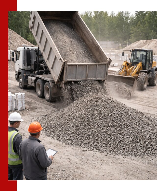 Доставка и продажа гранитного отсева 0-10 в Устях-Джегуте