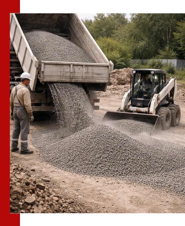 Доставка гравийного отсева 0-5 в Устях-Джегуте оптом и в розницу