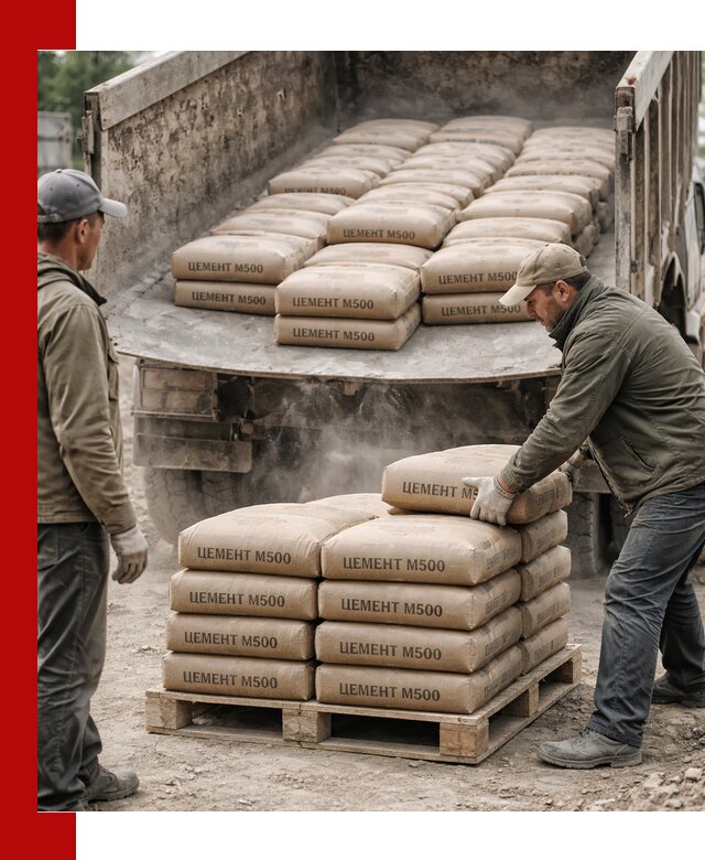 Цемент М500 с доставкой самосвалом в Устях-Джегуте