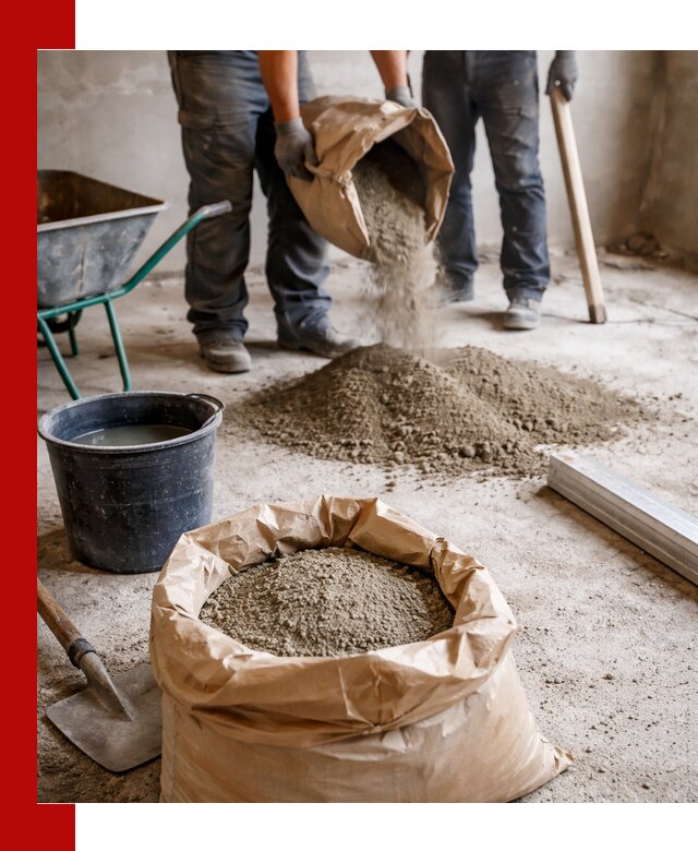 Доставка сухой смеси для стяжки в Устях-Джегуте