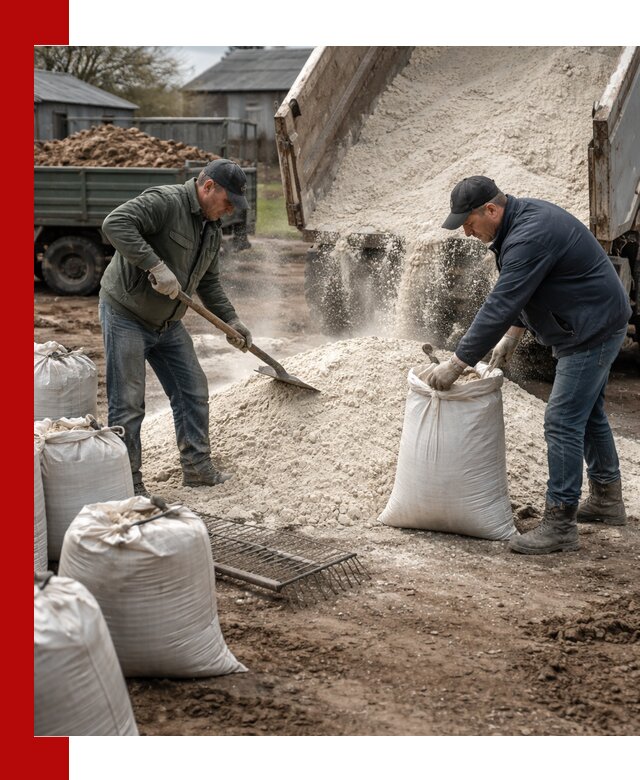 Доставка извести пушонки в Устях-Джегуте оптом и мелким оптом