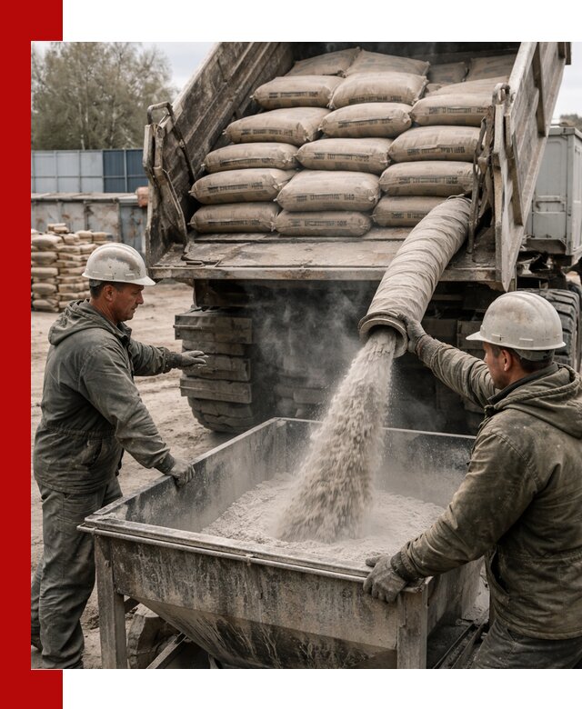 Доставка цемента М400 в Устях-Джегуте оптом и в розницу