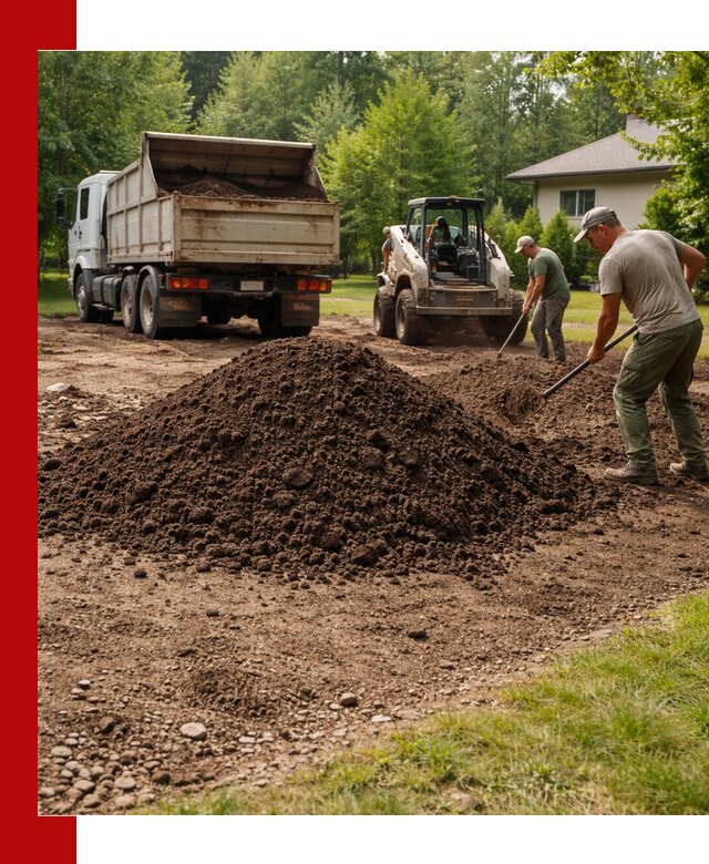 Доставка и укладка грунта для газона в Устях-Джегуте