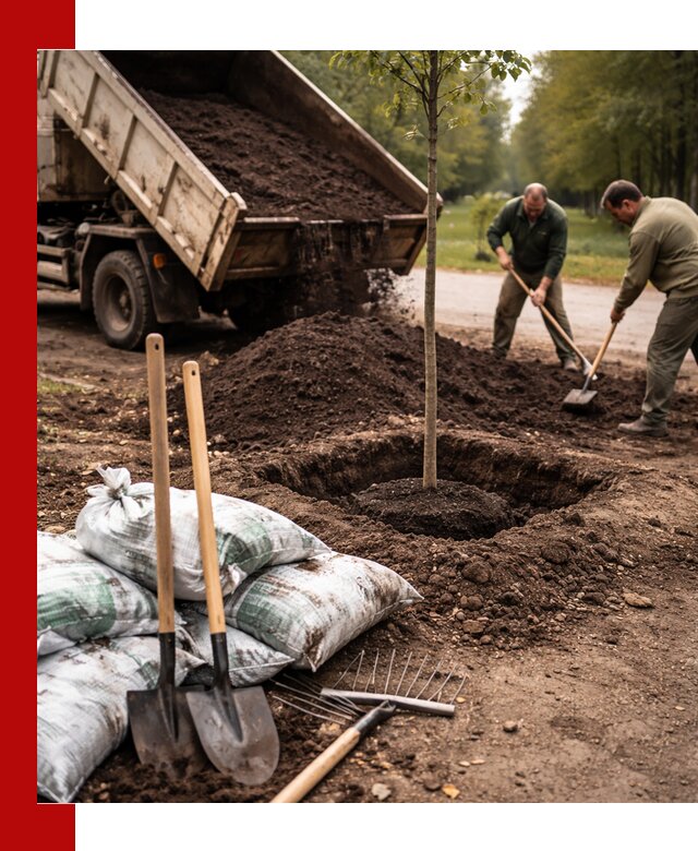 Грунт для посадки деревьев в Устях-Джегуте — доставка и подготовка почвы