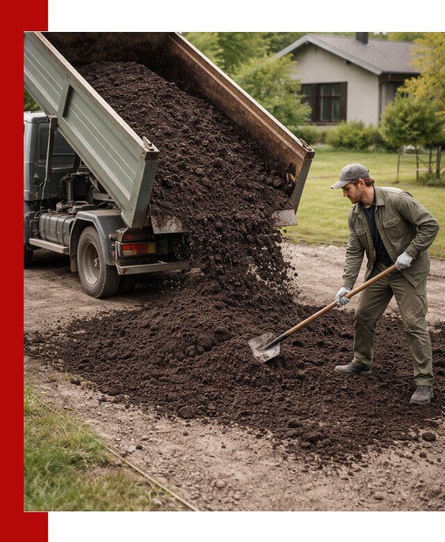 Чернозем для газона с доставкой в Устях-Джегуте быстро и качественно