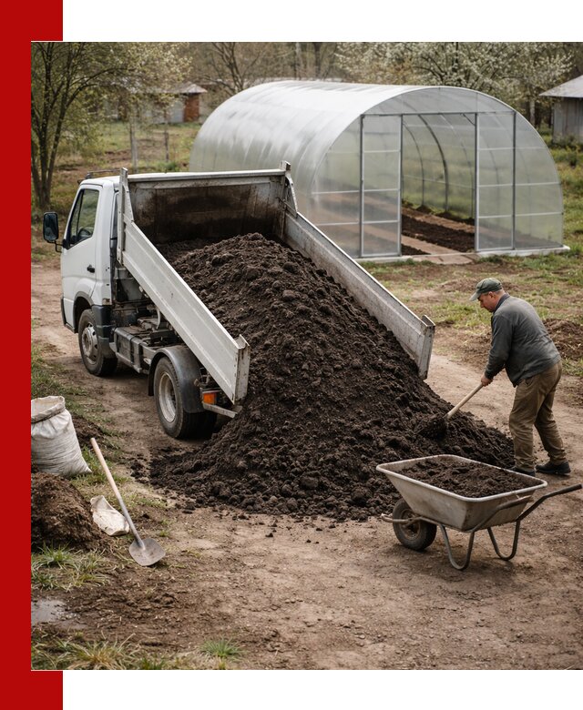 Чернозем для теплицы с доставкой в Устях-Джегуте