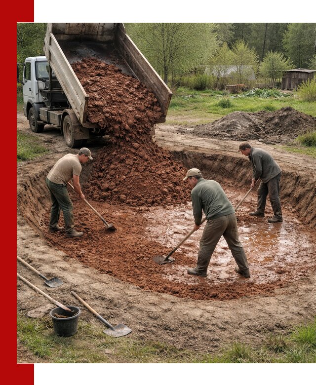 Купить качественную глину для пруда в Устях-Джегуте