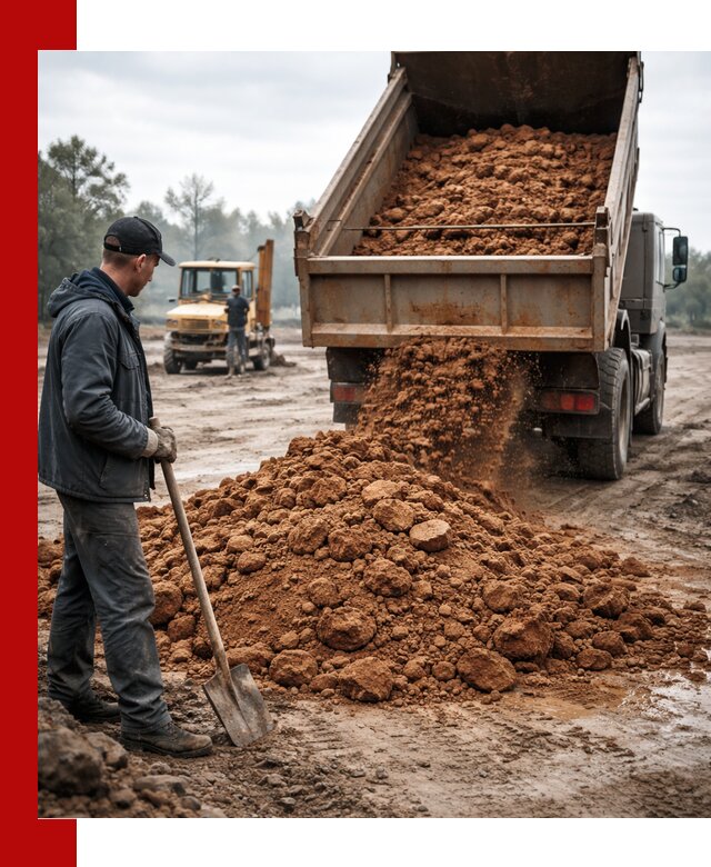 Глина для засыпки в Устях-Джегуте с доставкой самосвалами