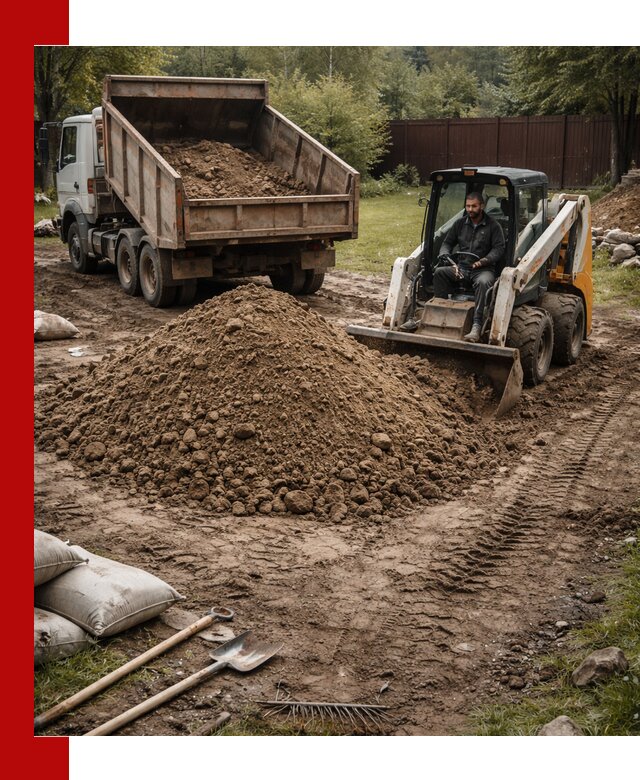 Суглинок для планировки участков в Устях-Джегуте с доставкой и выгрузкой