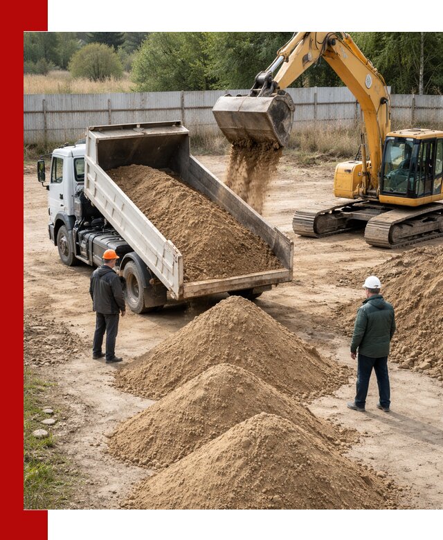 Доставка супеси вагонными и автопартиями в Устях-Джегуте