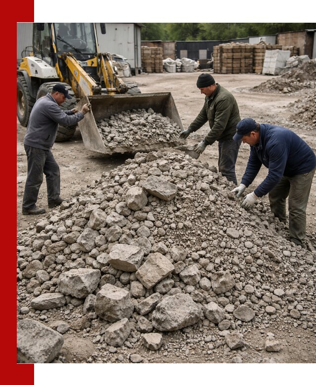Демонтаж и вывоз бой бетона в Устях-Джегуте