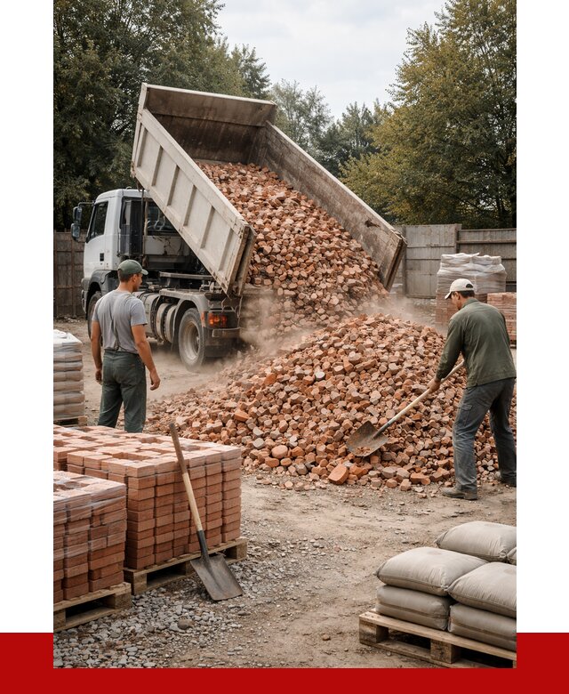 Бой кирпича в Устях-Джегуте с доставкой от 4252 руб/куб | ПРОНЕРУДСтд