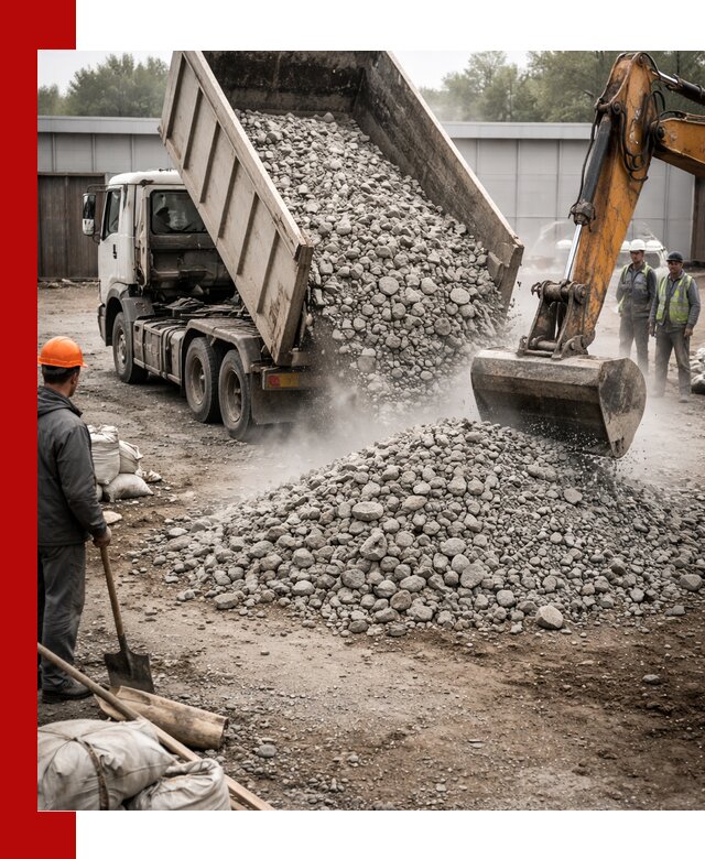 Доставка дробленого бетона в Устях-Джегуте оптом и в розницу
