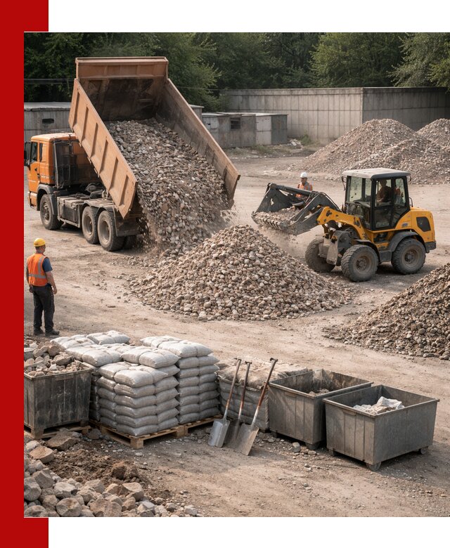 Вторичные материалы для отсыпки в Устях-Джегуте — поставка и доставка