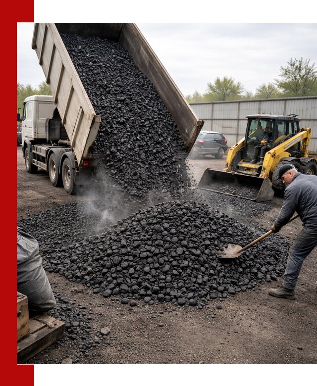 Доставка угля орех в Устях-Джегуте оптом и в розницу