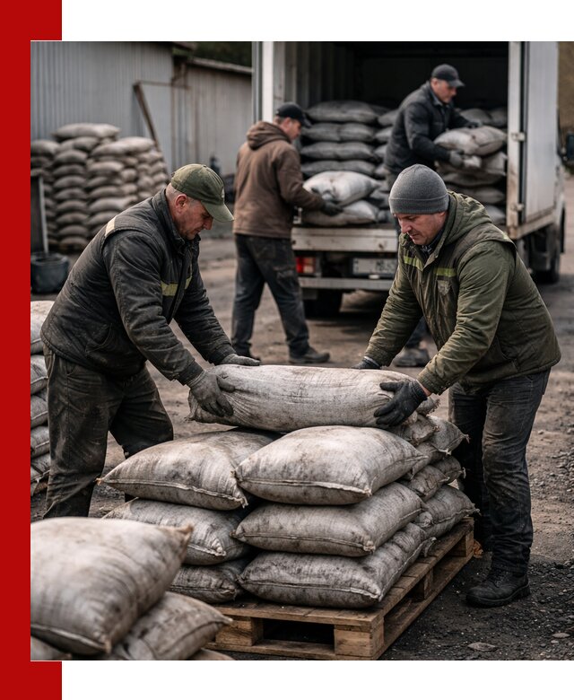 Доставка угля в мешках по выгодным ценам в Устях-Джегуте