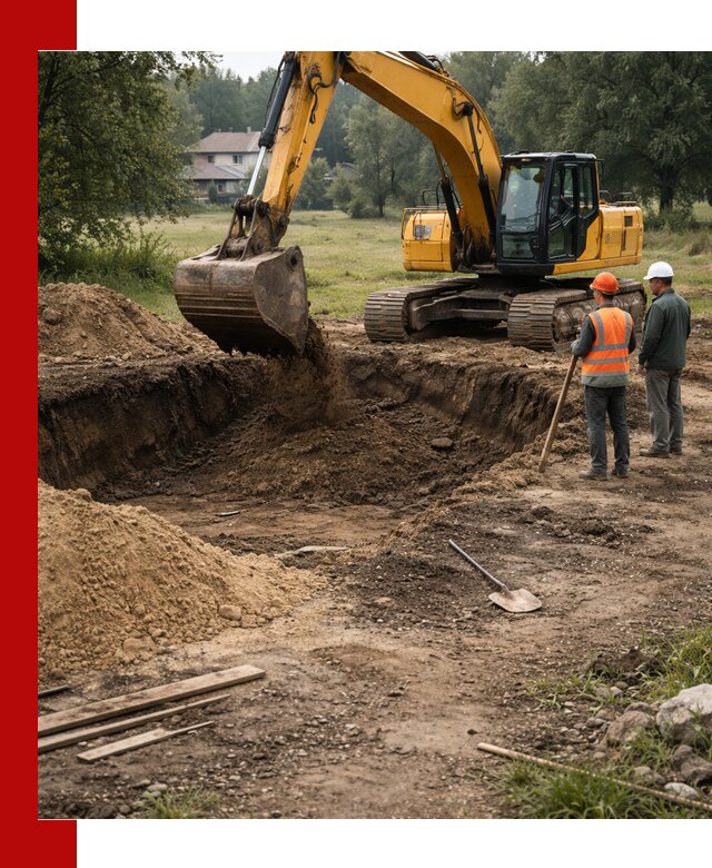 Рытье котлована под фундамент в Устях-Джегуте (быстро и недорого)