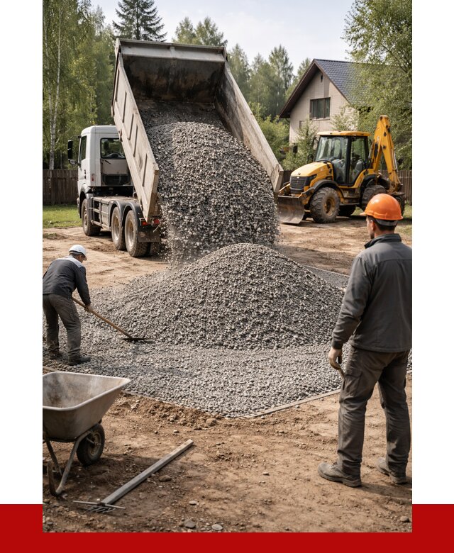 Отсыпка участка щебнем в Устях-Джегуте от 6580 р. ПРОНЕРУДСтд