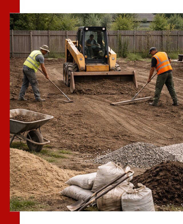 Выравнивание участка под строительство и благоустройство в Устях-Джегуте