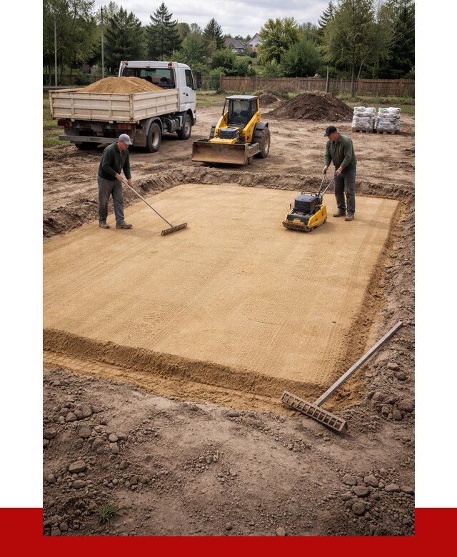 Устройство песчаной подушки в Устях-Джегуте от 4555 р. ПРОНЕРУДСтд