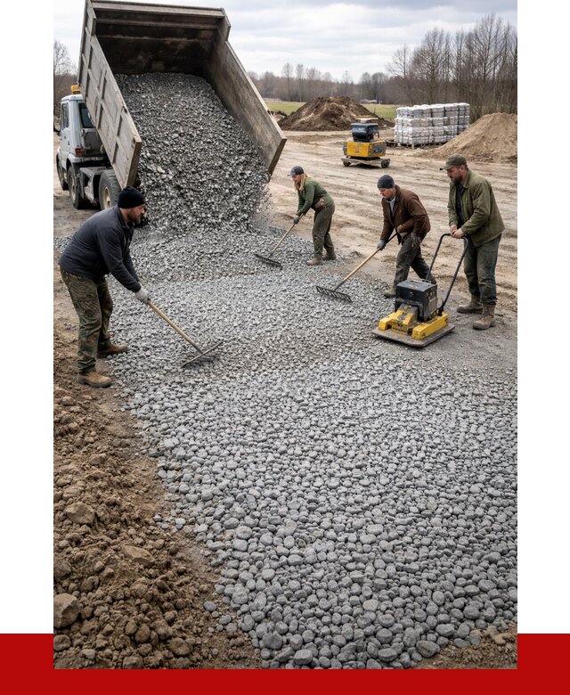 Устройство щебеночной подушки в Устях-Джегуте от 4555 р. ПРОНЕРУДСтд